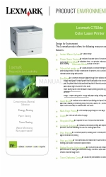 Lexmark C792de Çevresel Profil