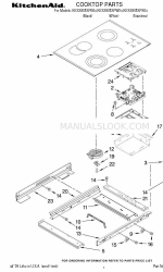 KitchenAid KESS908SPB - 30 Inch Slide-In Electric Range Lista de peças