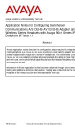 Avaya 96x1 Series Notas de aplicação