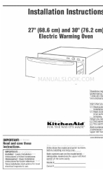 KitchenAid KEWD1 Manual de instruções de instalação