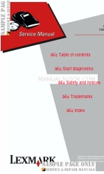 Lexmark C920 SERIES Service Manual