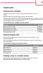 Lexmark C925 Supplies Manual