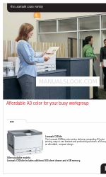 Lexmark C925de Brochure & specificaties