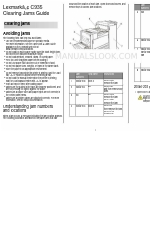 Lexmark C935 Series Manual de desbloqueio de encravamentos