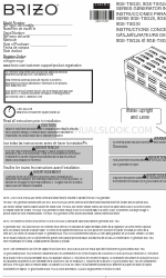 Brizo 8GE-TSG20 Series Manuel d'instructions