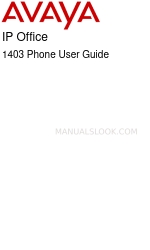 Avaya IP Office 1603 User Manual