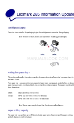 Lexmark Consumer Inkjet Aktualizacja informacji