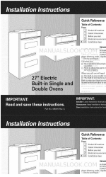 KitchenAid YGBS277PDQ5 Installationsanleitung Handbuch