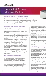 Lexmark CS510 Series Specifications