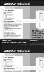 KitchenAid YKEMS307GB2 Manuel d'instructions d'installation