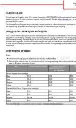 Lexmark CX310 series Manual de suministros