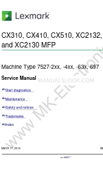 Lexmark CX310 series Instrukcja serwisowa