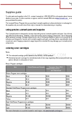 Lexmark CX410 series Manuale delle forniture