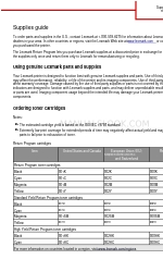 Lexmark CX510 series Handbuch für Verbrauchsmaterial