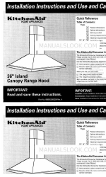 KitchenAid 6899552 Installation Instructions And Use And Care Manual