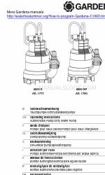 Gardena Dirty Water Pump 6000 SP Руководство по эксплуатации