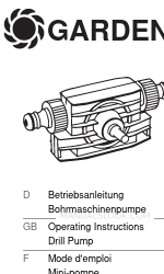 Gardena Drill Pump Manual de Instruções