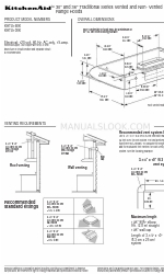 KitchenAid KHTU100K Manuel des dimensions