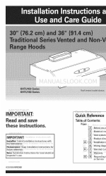 KitchenAid KHTU160 Series Installation Instructions And Use & Care Manual