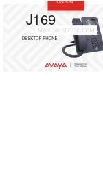 Avaya J169 Beknopte handleiding