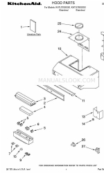 KitchenAid KHTU705SSS0 Liste des pièces