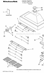 KitchenAid KHVU781RSS0 Onderdelenlijst