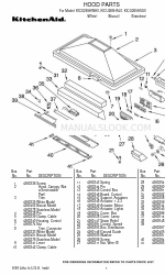 KitchenAid KICU265HAL0 Lista de peças