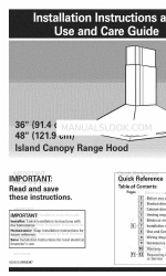 KitchenAid KICU265HBT1 Instruções de instalação e manual de utilização e cuidados