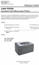 Lexmark E120n Профиль продукта