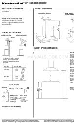 KitchenAid KICU465S Dimension Manual