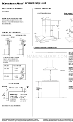 KitchenAid KICU465S Посібник з розмірів