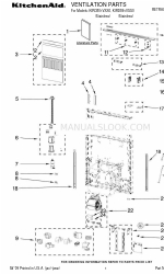 KitchenAid KIRD801VSS0 Lista de peças