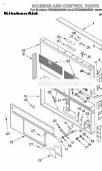 KitchenAid KIRD802XSS0 Список деталей