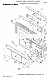 KitchenAid KIRD802XSS2 Список деталей