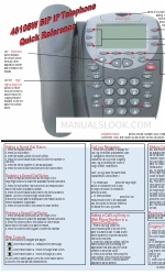 Avaya one-X 4610SW Quick Reference