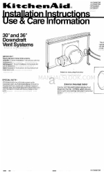 KitchenAid KIVD800TOB Installation Instructions; Use And Care Information