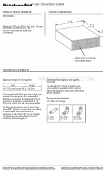 KitchenAid KPEC992M Dimension Manual