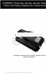 Lexmark E260 Series Anleitung Handbuch