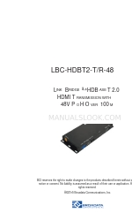 Broadata LBC-HDBT2-T/R-48 Manuale d'uso