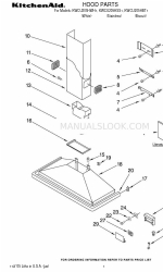 KitchenAid KWCU205HBT Parts List