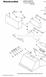 KitchenAid KWCU300LSS0 Lista de peças