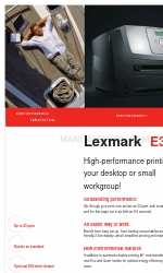 Lexmark E350d Specifiche tecniche