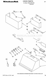 KitchenAid KWCU380JSS0 Liste des pièces