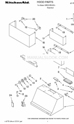 KitchenAid KWCU380JSS1 Lista de piezas