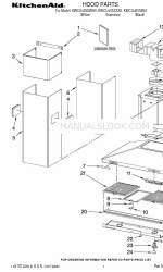 KitchenAid KWCU405SBL0 Lista de piezas