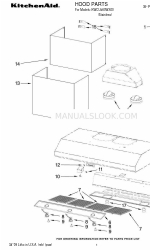 KitchenAid KWCU460WS00 Lista de piezas