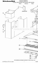 KitchenAid KWCU465SBL0 Lista de piezas