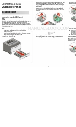 Lexmark E360 Skrócona instrukcja obsługi