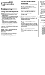 Lexmark E360 Troubleshooting Manual