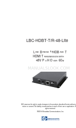 Broadata LBC-HDBT-R-48 Benutzerhandbuch